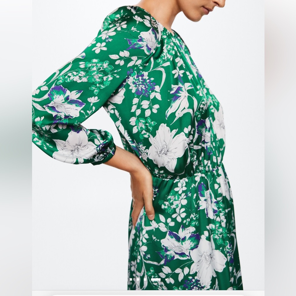 MANGO FLOWER PRINT DRESS. - Picture 5 of 6